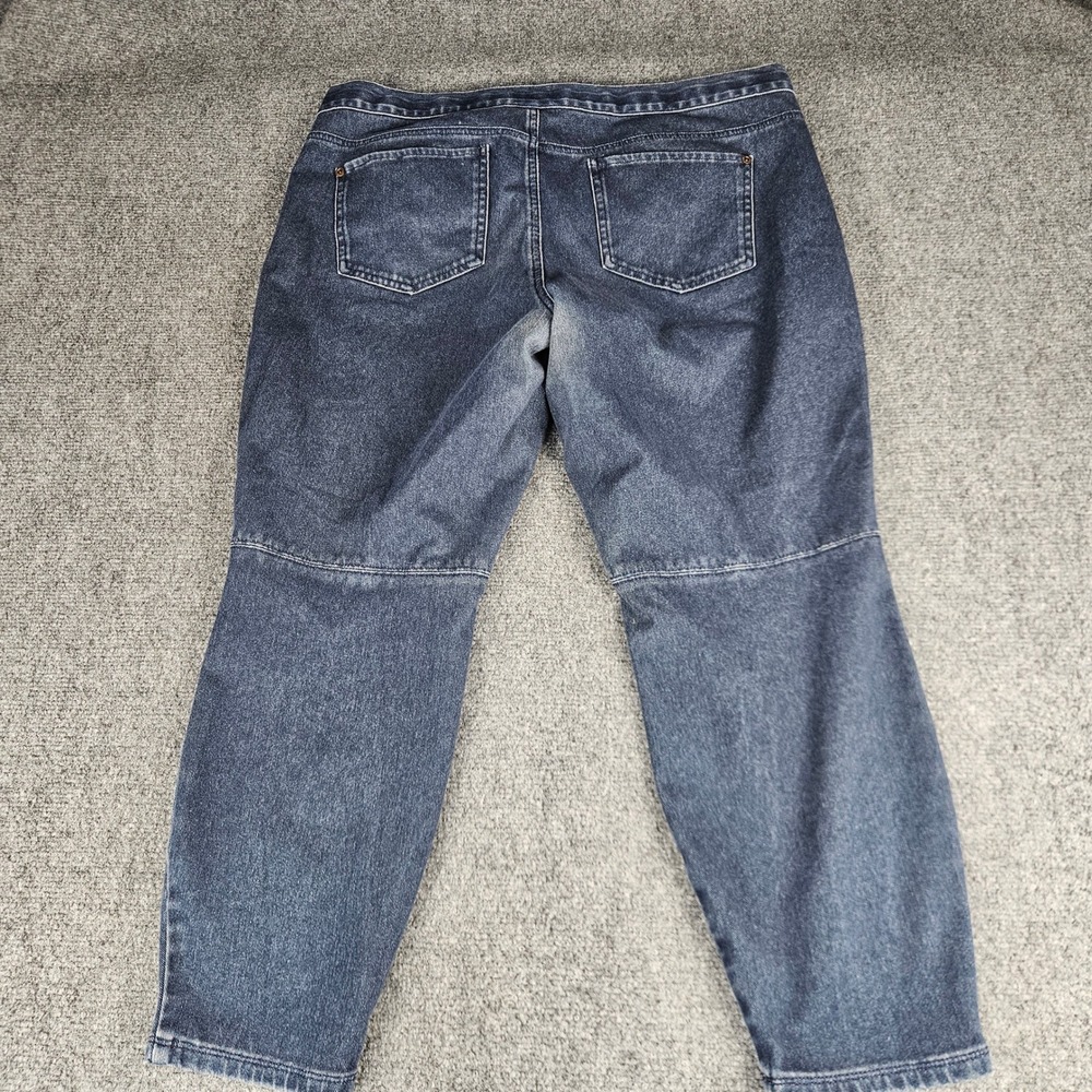 J. Jill Stretch Petite Dark Wash Blue Denim Straight Leg Jeans Womens 16P - Picture 9 of 9